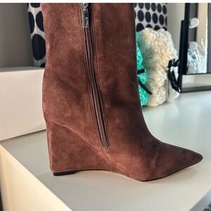 Schutz Asya Suede Bootie. Size 6. Worn once.